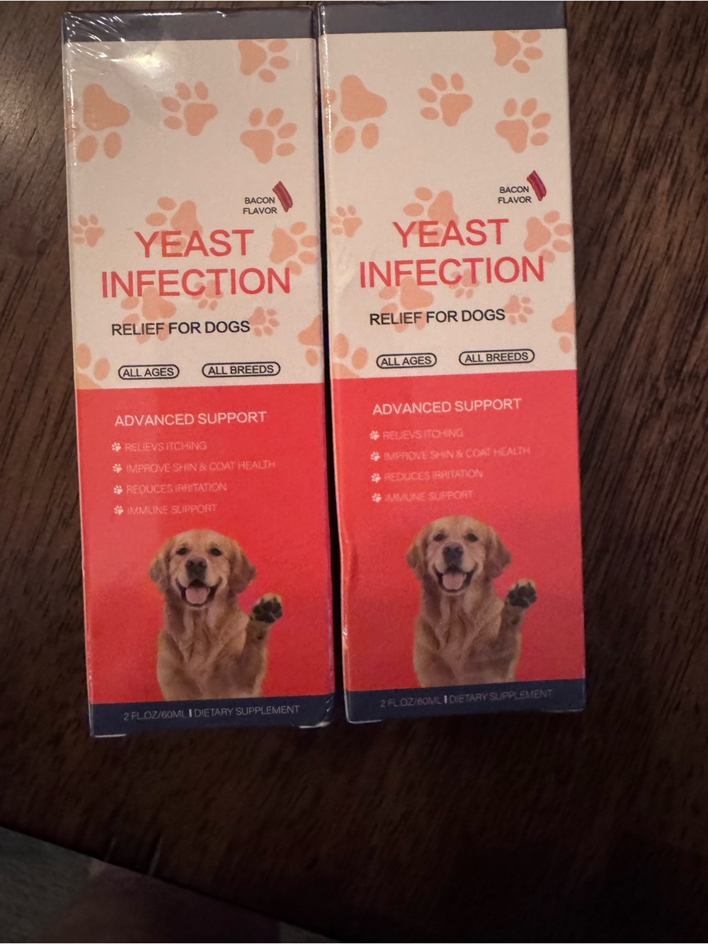 For dogs with yeast issues. Relieves itching & reduces irritation.